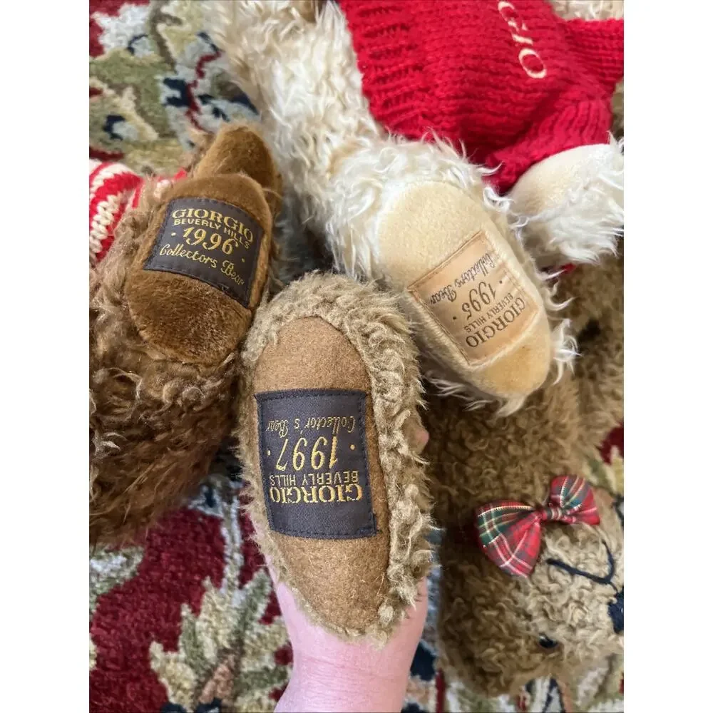 Vintage Bear LOT (4) Ralph Lauren POLO Giorgio Beverly Hills Y2k 90s Teddy